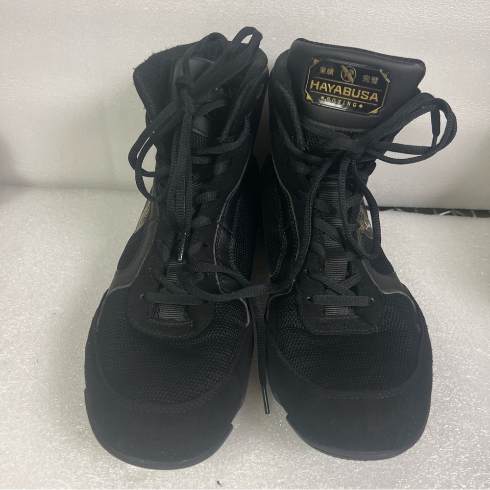 Hayabusa Pro Boxing Shoes Lightweight Black US Mens Sz 8  ✅READ DESCRIPTION ✅